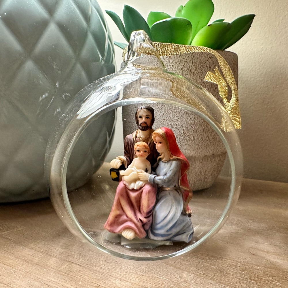 Nativity Scene Christmas Glass Ornament By Dicksons